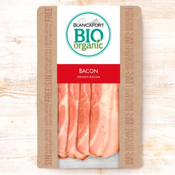 BACON LONCHAS BIO SIN GLUTEN NI LACTOSA 80GR BLANCAFORT