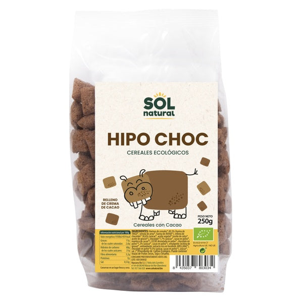 HIPO RELLENOS CHOCO BIO 250GR (SOL)