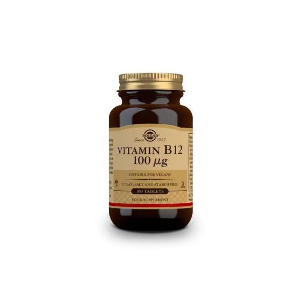 VITAMINA B12 100 MCG 100 COMPRIMIDOS (SOLGAR)