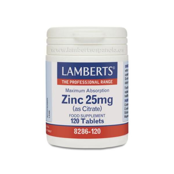 ZINC 25MG.(como Citrato) 120CAP.