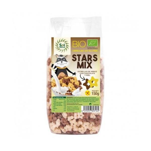 STARS MIX CHOCO-MIEL S/GL.BIO 150G.