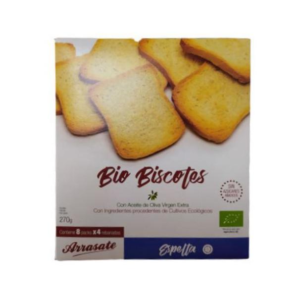 BISCOTES ESPELTA BIO 270GR (ARRASATE)