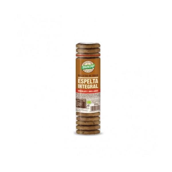 GALLETA ESPELTA INT.CHOCO-AVEL.BIO 250 G (BIOCOP)