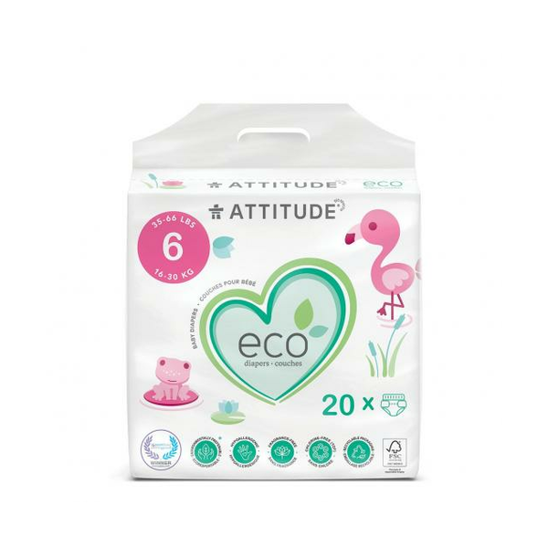 PAÑALES ECO Talla 6 (16-30 Kg) 20u (ATTITUDE)