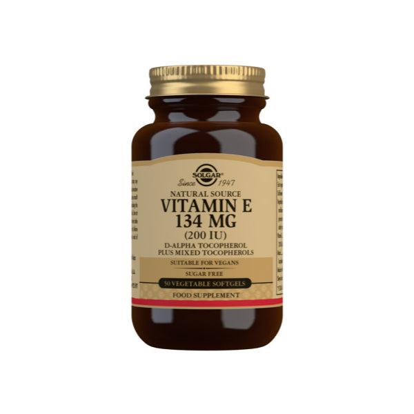 VITAMINA E 200UI 134 MG 50 PERLAS VEGETALES (SOLGAR)