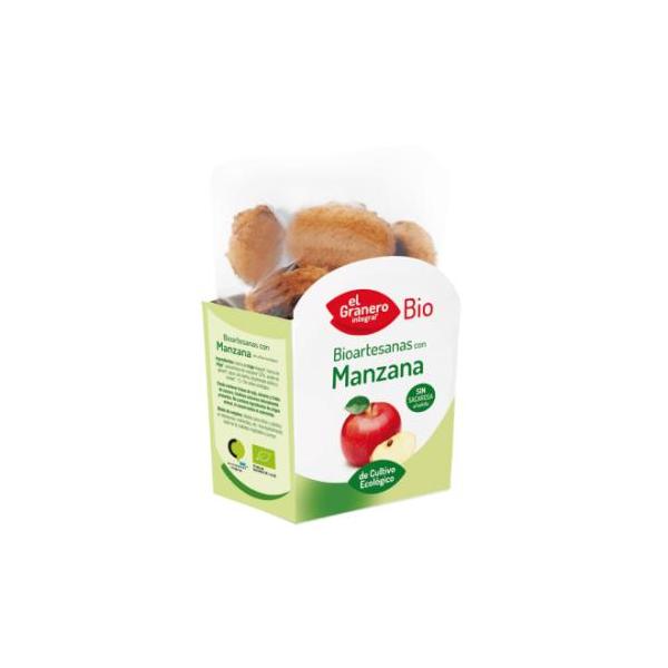 GALLETAS ARTESANAS MANZANA BIO. 250GR.