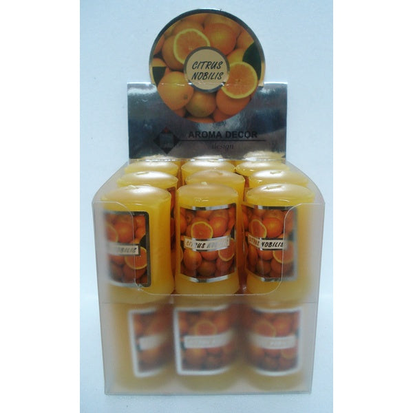 VELA NARANJA (CITRUS) EXP.18UND. AROMA-DECOR.