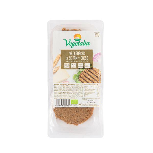 VEGEBURGER QUESO Y SEITAN BIO160 GR (VEGETALIA)