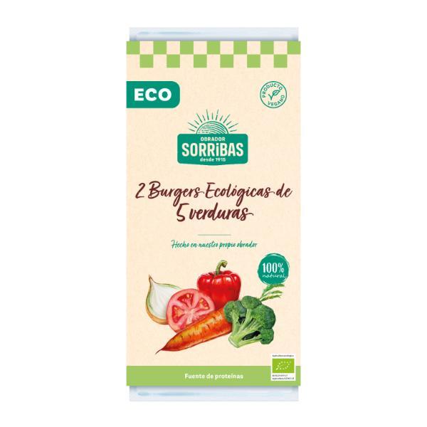 BURGER VERDURAS BIO 160GR VEGANA (SORRIBAS)