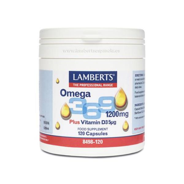 OMEGA 3-6-9 C/VIT.D 5ug 120CAP (LAMBERTS