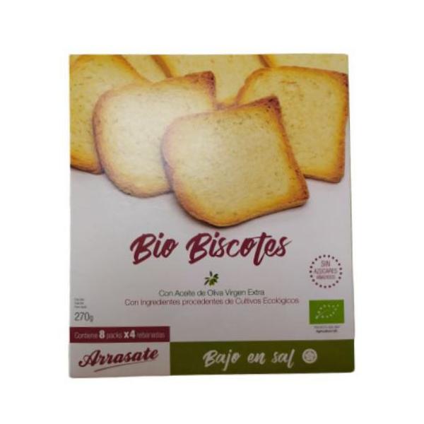 BISCOTES SIN SAL BIO 270GR (ARRASATE)