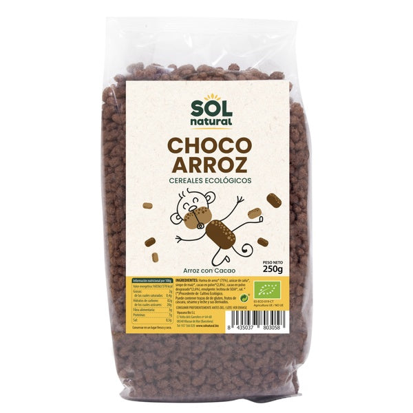 CHOCO ARROZ BIO 250GR (SOL)