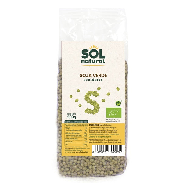 JUDIA MUNGO (SOJA VERDE) BIO 500GR (SOL)