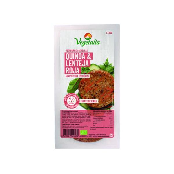 VEGEBURGER LENTEJAS Y QUINOA BIO 160GR (VEGETALIA)