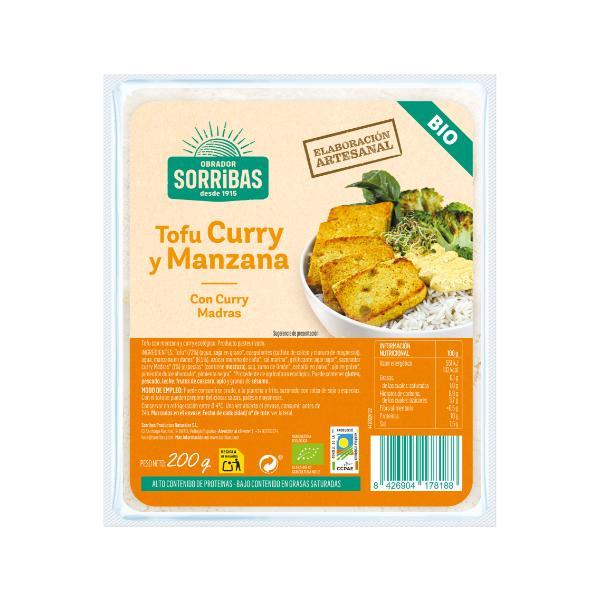 TOFU MANZANA Y CURRY BIO 200GR VEGANO (SORRIBAS)