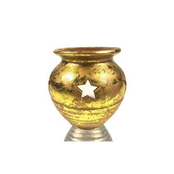 LAMP.ORO TINAJA ESTRELLAS (J04).