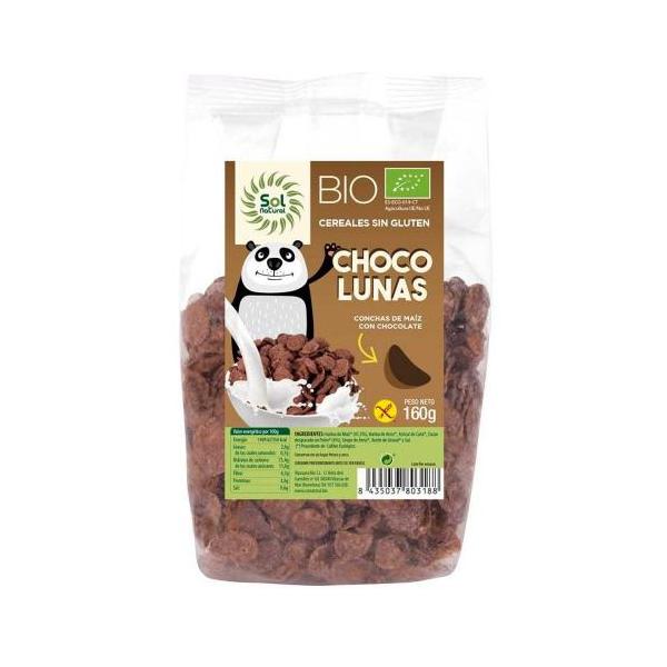 CHOCO LUNAS S/GLUT.BIO 160G. (SOL)