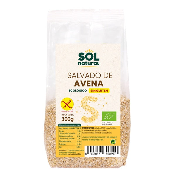 SALVADO AVENA S/GLUTEN BIO 300G (SOL)