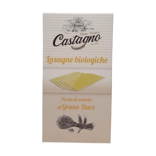 LASAÑA DE TRIGO BLANCO BIO 500GR (CASTAGNO)