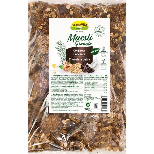 MUESLI CRUJIENTE CON CHOCOLATE BELGA 750G (GRANOVITA)