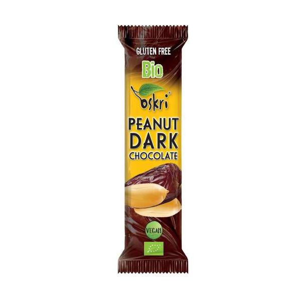 BARRITA OSKRI CACAHUETE CHOCOLATE NEGRO BIO 53GR