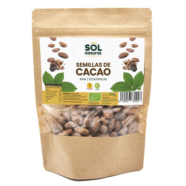 CACAO SEMILLAS CRUDAS RAW BIO 150G