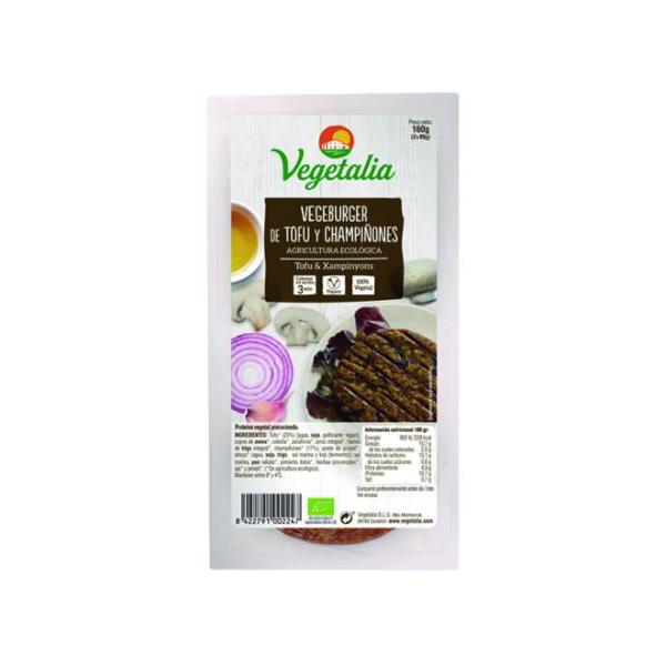 VEGEBURGER CHAMPIÑON Y TOFU BIO 160 GR (VEGETALIA)