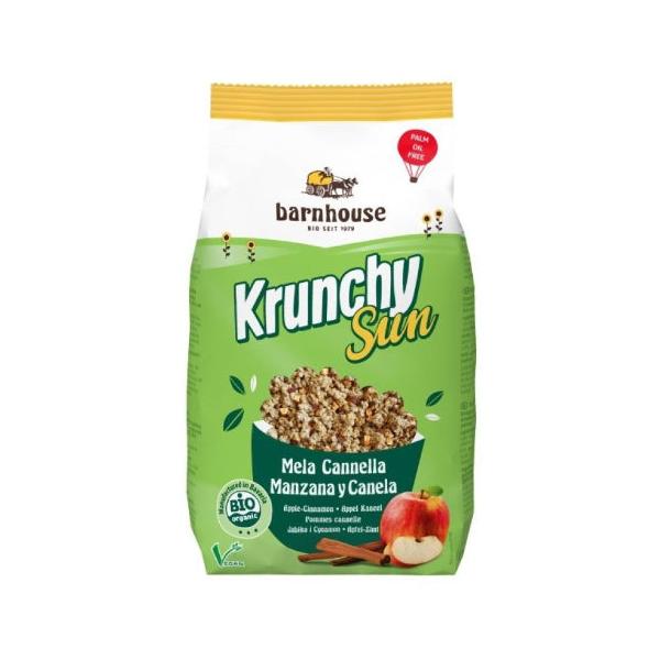 CRUNCHY SUN MANZANA CANELA BIO 375GR (BARNHOUSE)