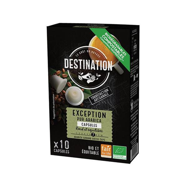 CAPSULAS CAFE PUR ARABICA EXCEPTION BIO 55G (DESTINATION)