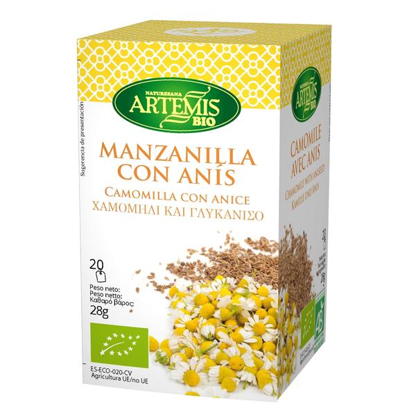 INFUSION MANZANILLA-ANIS BIO 28GR.20 BOLSAS (ARTEMIS)