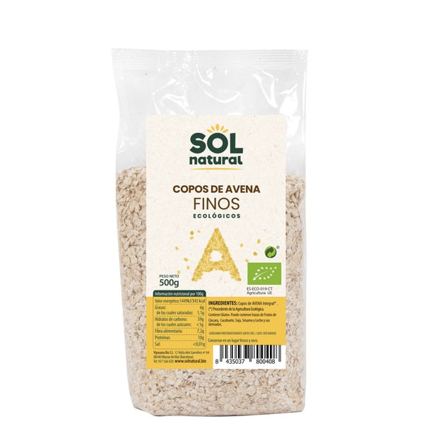 COPOS AVENA FINOS BIO 500GR (SOL)