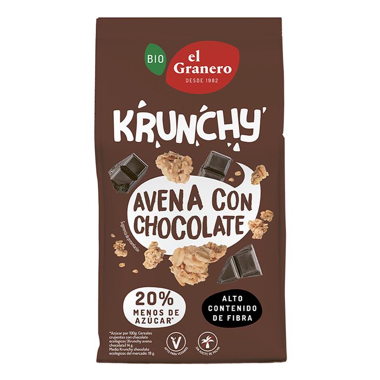 KRUNCHY AVENA CON CHOCOLATE BIO 375 GR (GRANERO)