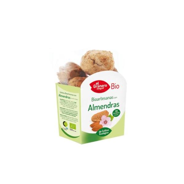 GALLETAS ARTESANAS ALMENDRA BIO. 250GR.