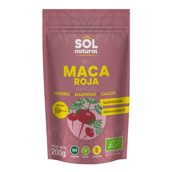 MACA ROJA POLVO BIO 200 GR.(SOL)