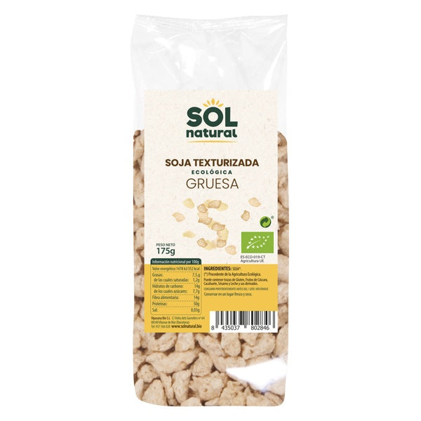 SOJA TEXTURIZADA GRUESA BIO 175 G.(SOL)