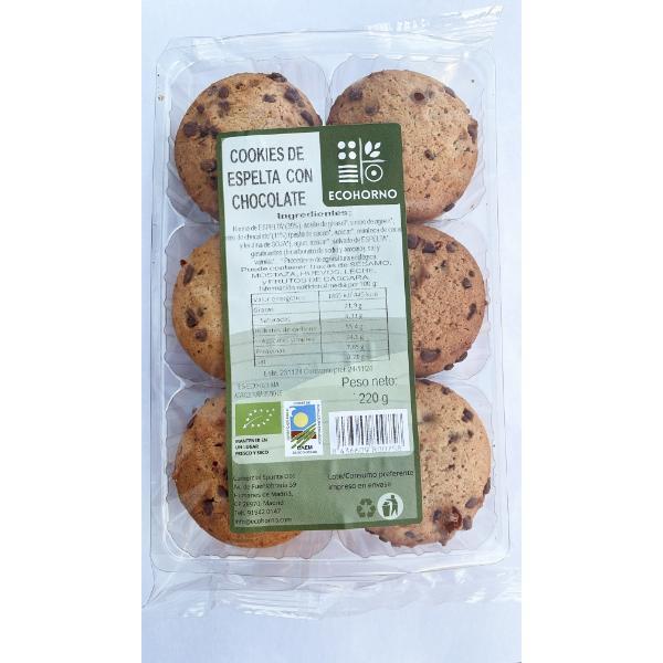 COOKIES ESPELTA CHOCOLATE BIO 220GR  (ECOHORNO)