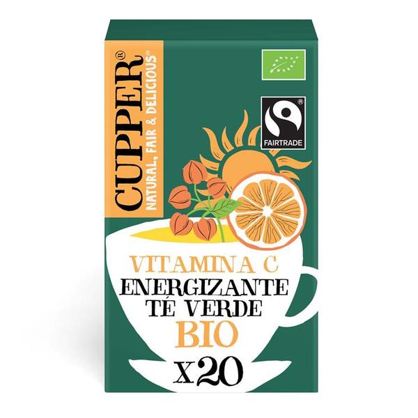 TE VERDE ENERGIZANTE BIO 20 FILTROS 40 G CUPPER