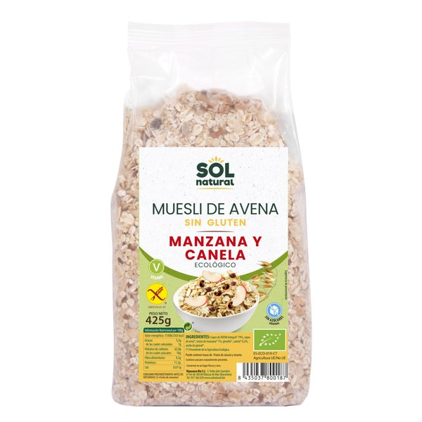 MUESLI AVENA MANZ.CAN.BIO S/GL.425 G