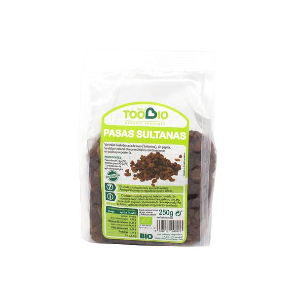 PASAS SULTANAS SIN GLUTEN BIO 250GR (TOO BIO)