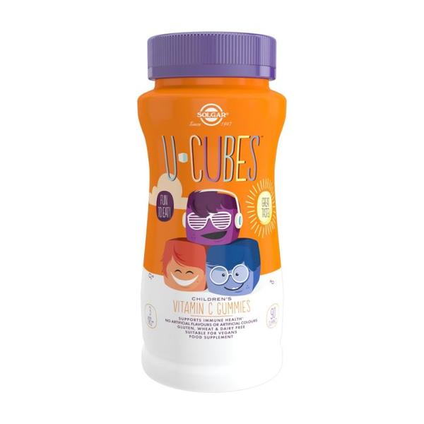 U-CUBES VITAMINA C NIÑOS +3 AÑOS 90 GOMINOLAS (SOLGAR)