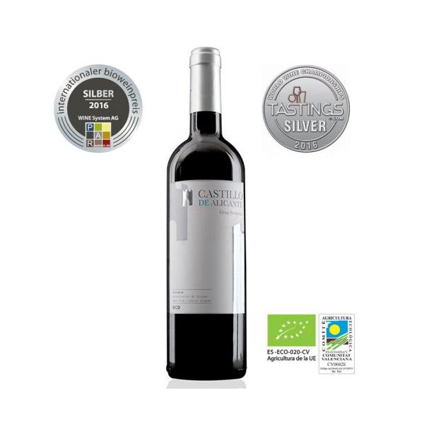 VINO TINTO CASTILLO DE ALICANTE BIO 75CL (BOCOPA)