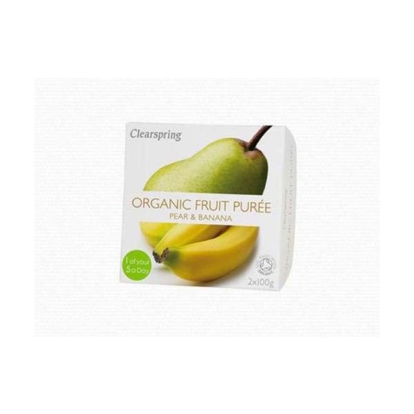 POSTRE PERA-PLATANO BIO 2x100 GR. (CLE.)